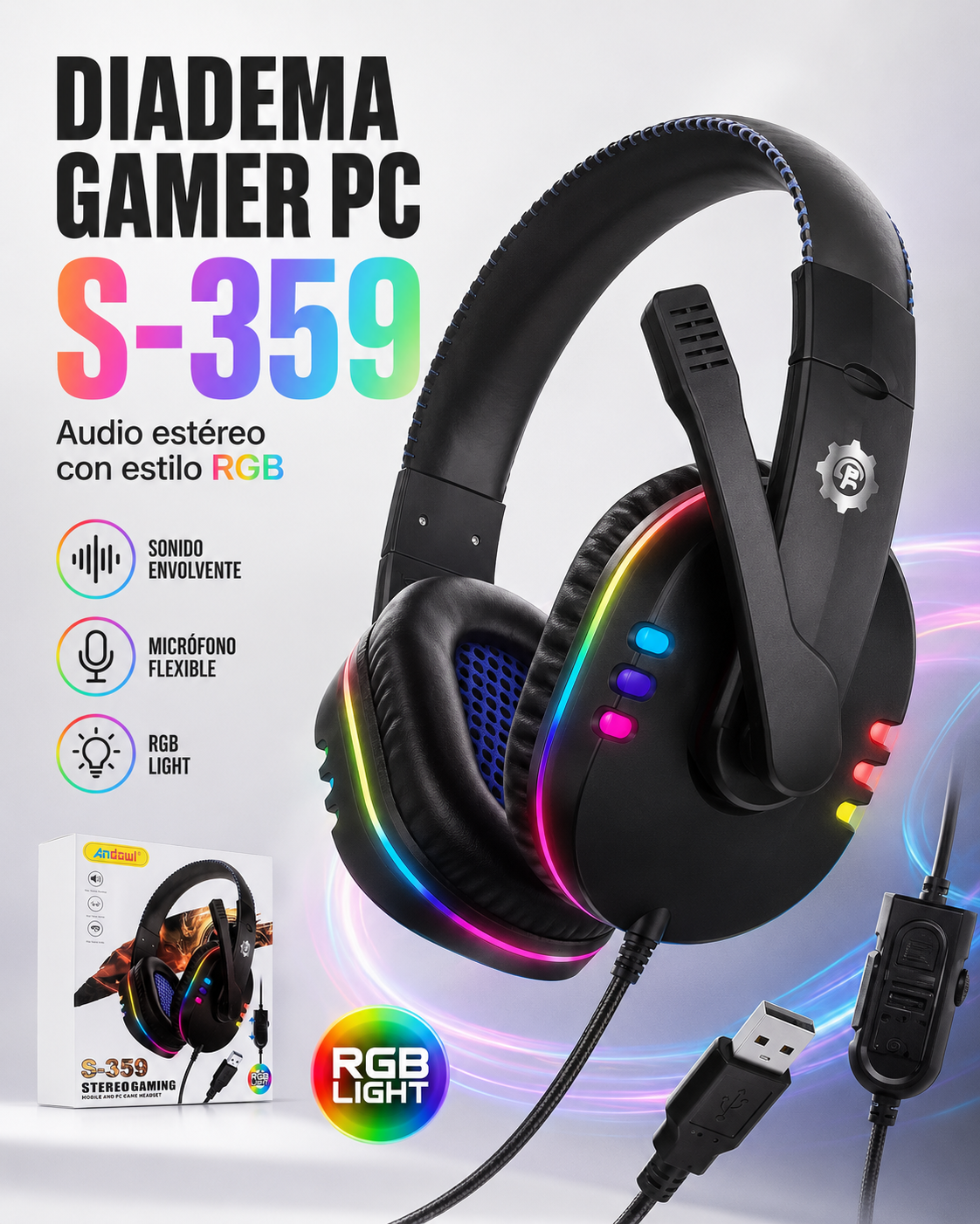 DIADEMA GAMER PC S-359 - Image 2
