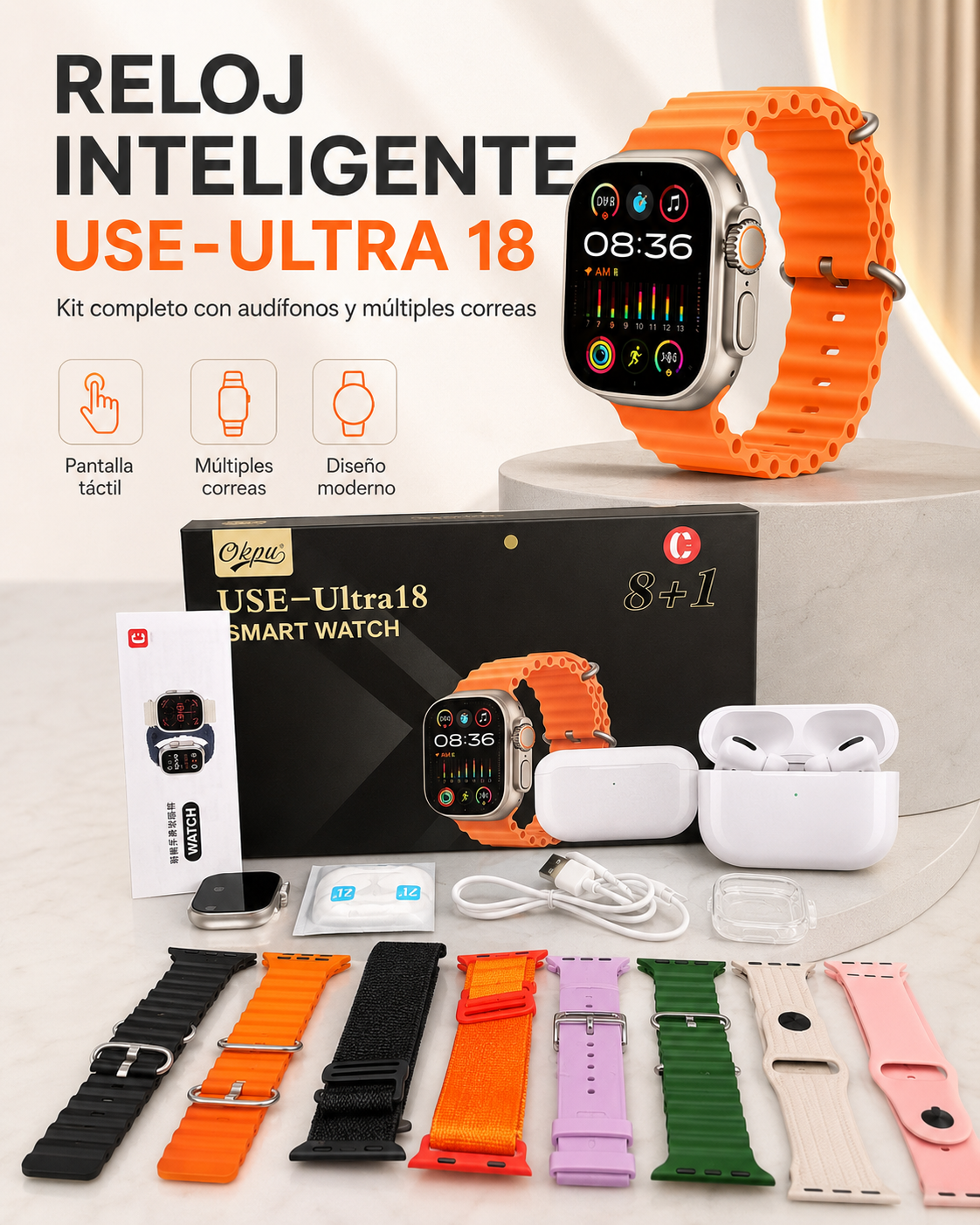 RELOJ INTELIGENTE USE-ULTRA 18 - Image 2