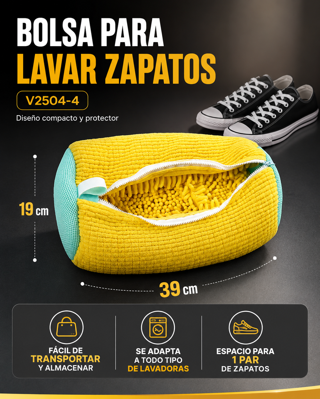 BOLSA PARA LAVAR ZAPATOS V2504-4 - Image 2
